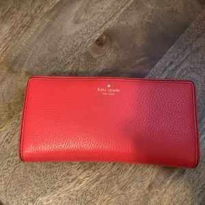 Red kate spake wallet